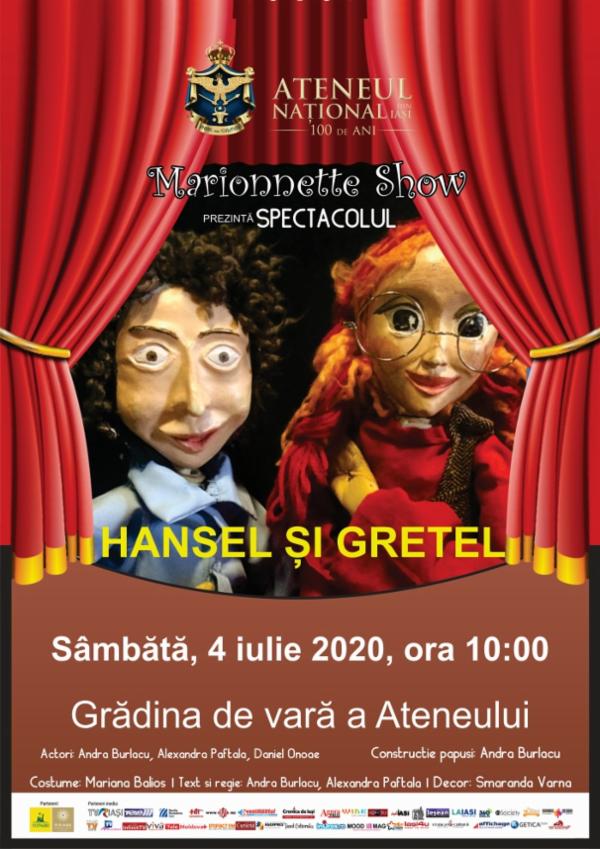 HANSEL SI GRETEL - Marionnette Show  Sala Mare de Spectacole ,,Radu Beligan'' Ateneul din Iași