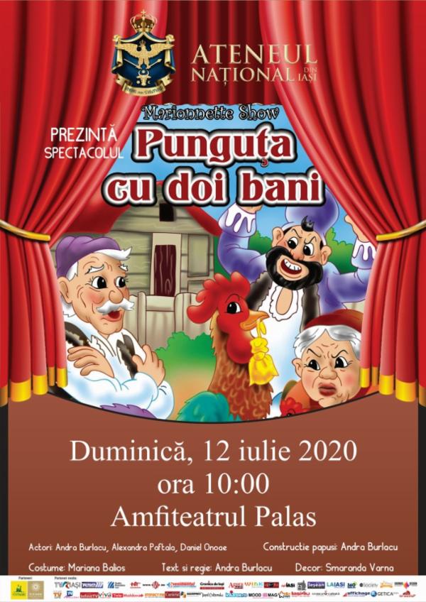 Marionnette Show | PUNGUTA CU DOI BANI Sala Mare de Spectacole ,,Radu Beligan'' Ateneul din Iași
