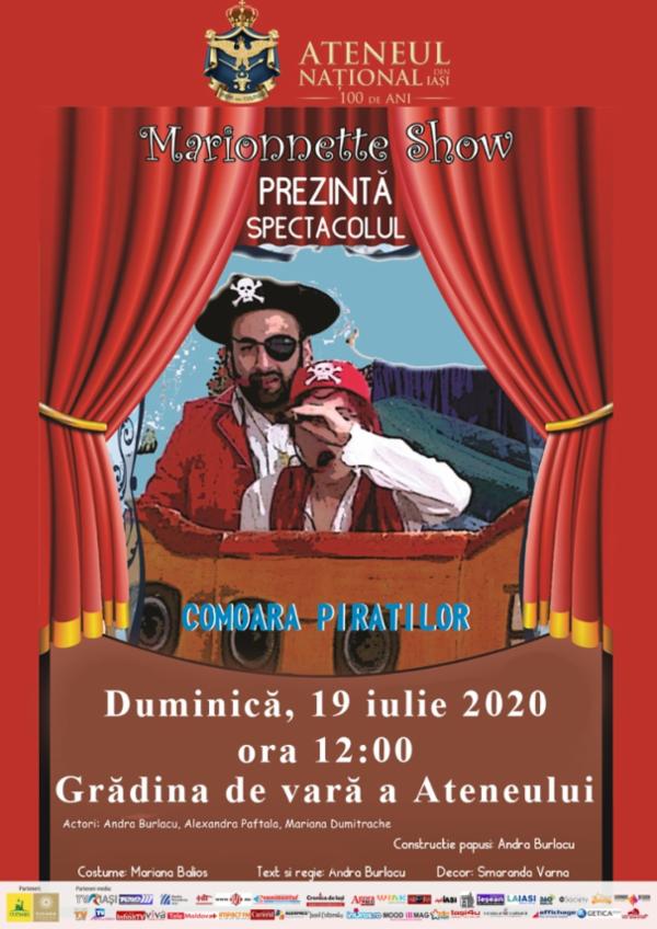 COMOARA PIRATILOR | Marionnette Show  Sala Mare de Spectacole ,,Radu Beligan'' Ateneul din Iași