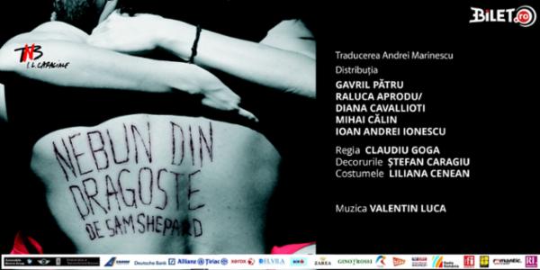 Nebun din dragoste TNB - Sala Atelier