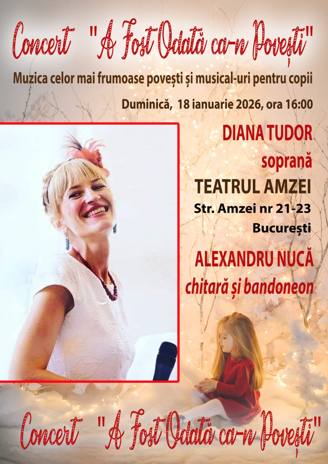 Concert pentru copii ''A fost Odată ca-n Povești''