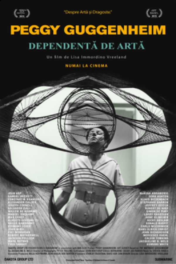 Peggy Guggenheim: Dependentă de artă (regia Lisa Immordino Vreeland) - Proiecție în cadrul proiectului „Aici, Documentarul de Artă” - AG Sala Mare de Spectacole ,,Radu Beligan'' Ateneul din Iași
