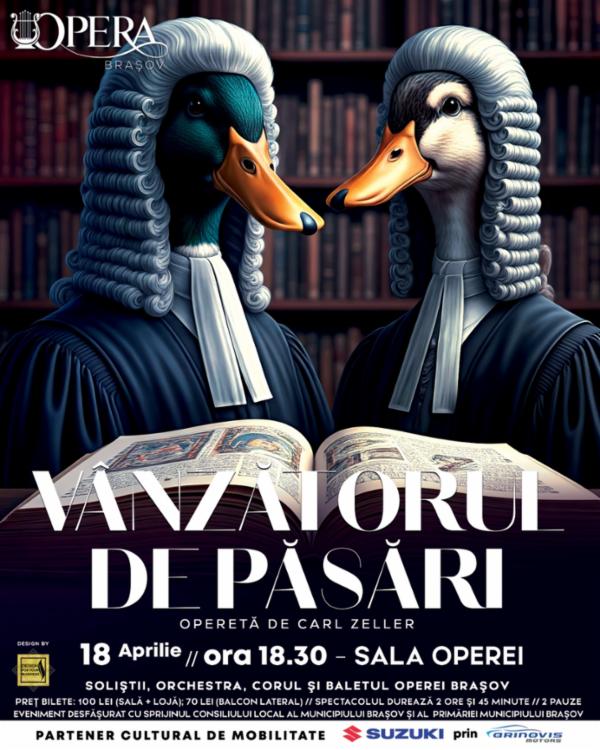VÂNZĂTORUL DE PĂSĂRI | de Carl Zeller Opera Brasov