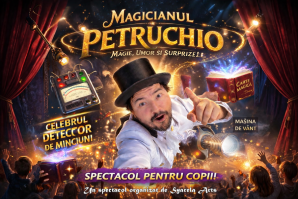 Spectacol de magie cu Magicianul Petruchio Teatrul Amzei