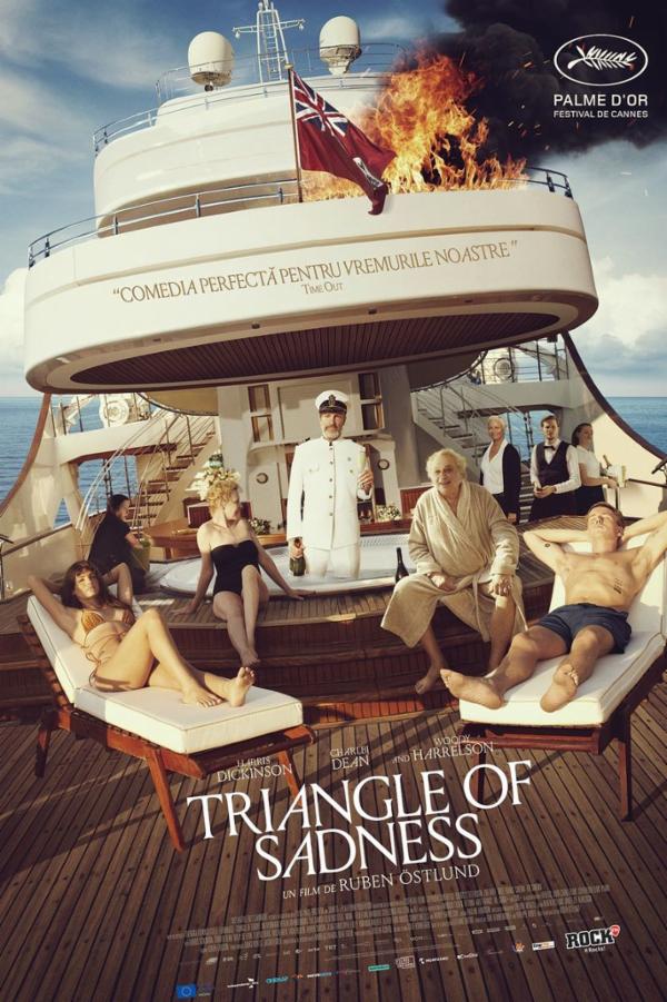 Triunghiul tristeții - Triangle of Sadness - (regia Ruben Östlund) - AP 12 - Palme d’Or 2022 Centrul Internațional de Artă Contemporană - Baia Turcească Iași