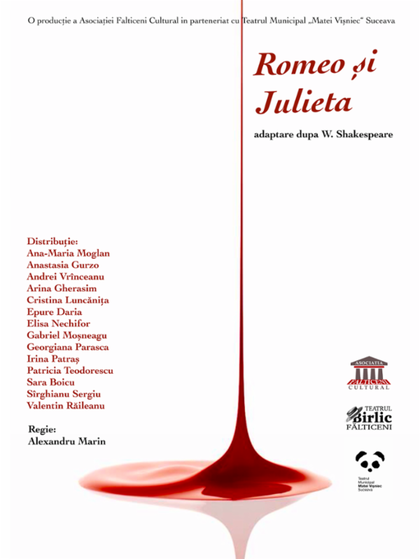 Romeo si Julieta Teatrul Municipal "Matei Vișniec"