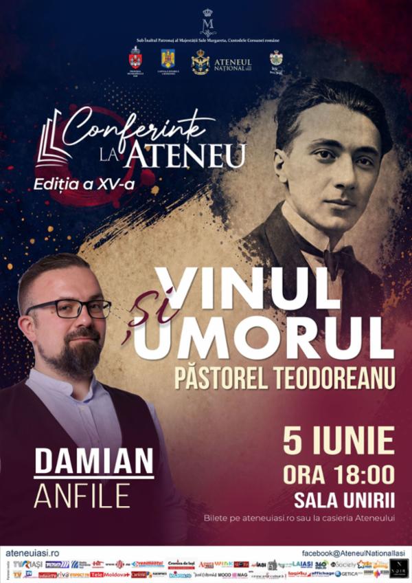 Vinul și umorul: Păstorel Teodoreanu |  Damian Anfile Cinema Victoria - Sala Unirii