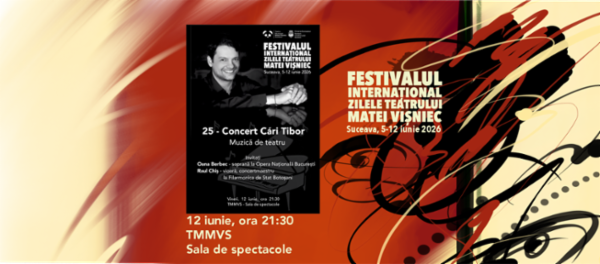 25 – Concert CÁRI TIBOR Teatrul Municipal "Matei Vișniec"