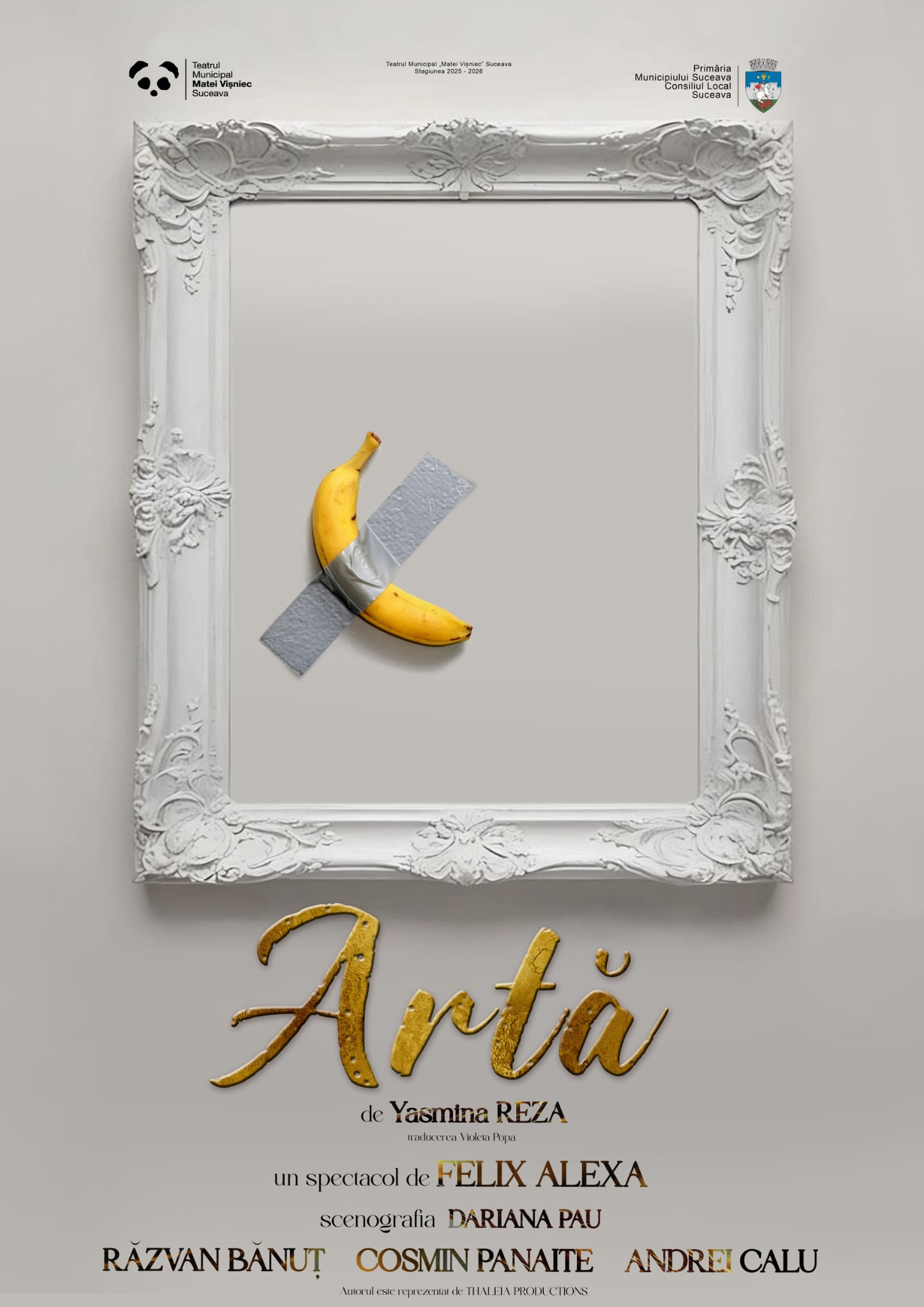 Bilete Artă - Premiera | 26 Jun 2026, 19:00 | Teatrul Municipal
