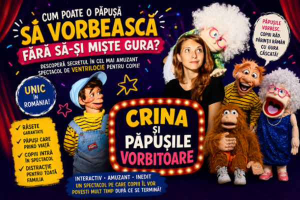 Crina și păpușile vorbitoare Teatrul Amzei