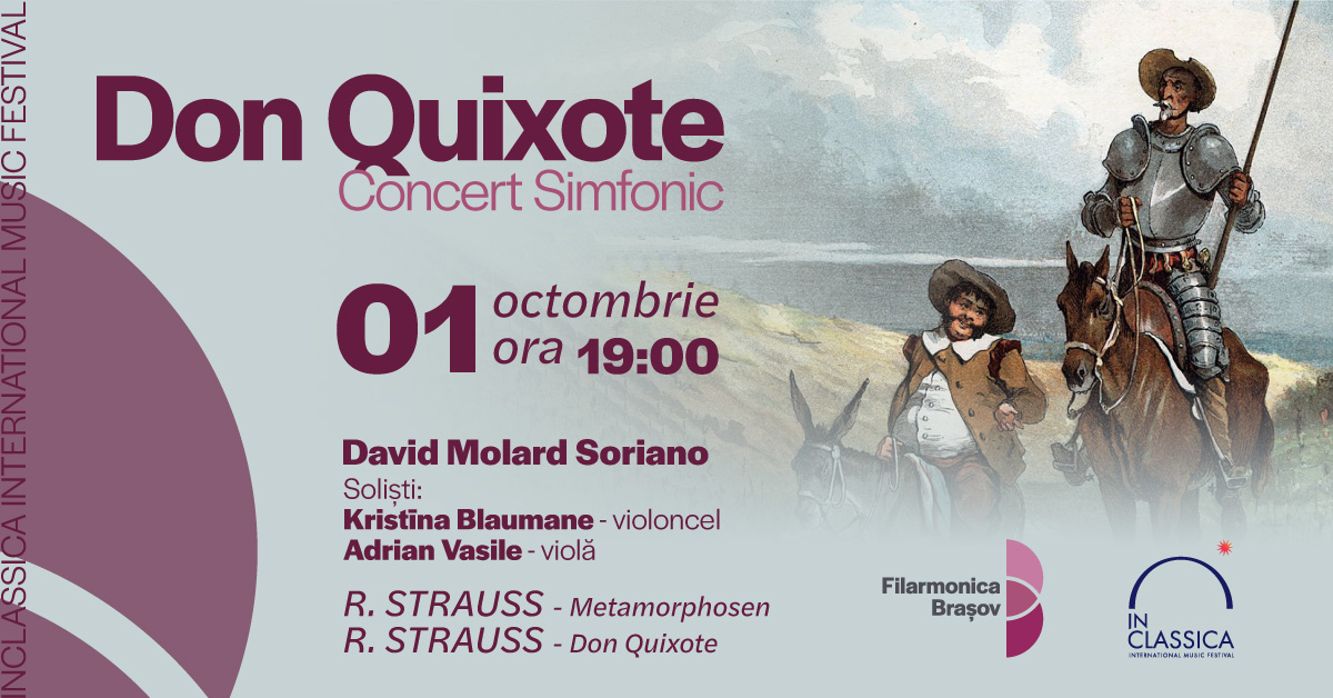 David Molard Soriano, Kristīne Blaumane, Adrian Vasile și orchestra Filarmonicii Brașov în concert simfonic