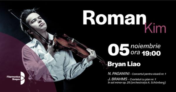 Brian Liao, Roman Kim și orchestra Filarmonicii Brașov în concert Sala Patria - BRASOV