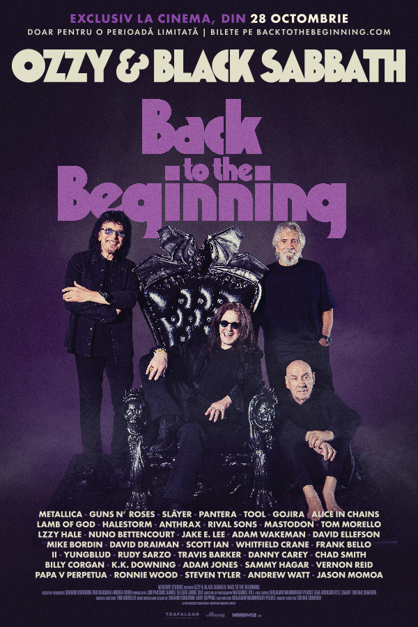 Ozzy & Black Sabbath: Back To The Beginning - Ozzy & Black Sabbath: Back To The Beginning - (regia Ben Wainwright-Pearce) - PREMIERĂ - AG