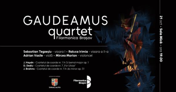 Recital Gaudeamus Quartet Filarmonica Brașov Sala Patria - Sala Muzicii de Camera