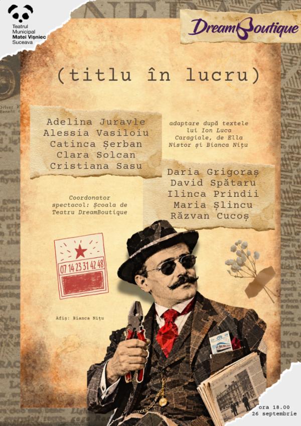 titlu în lucru Teatrul Municipal "Matei Vișniec"