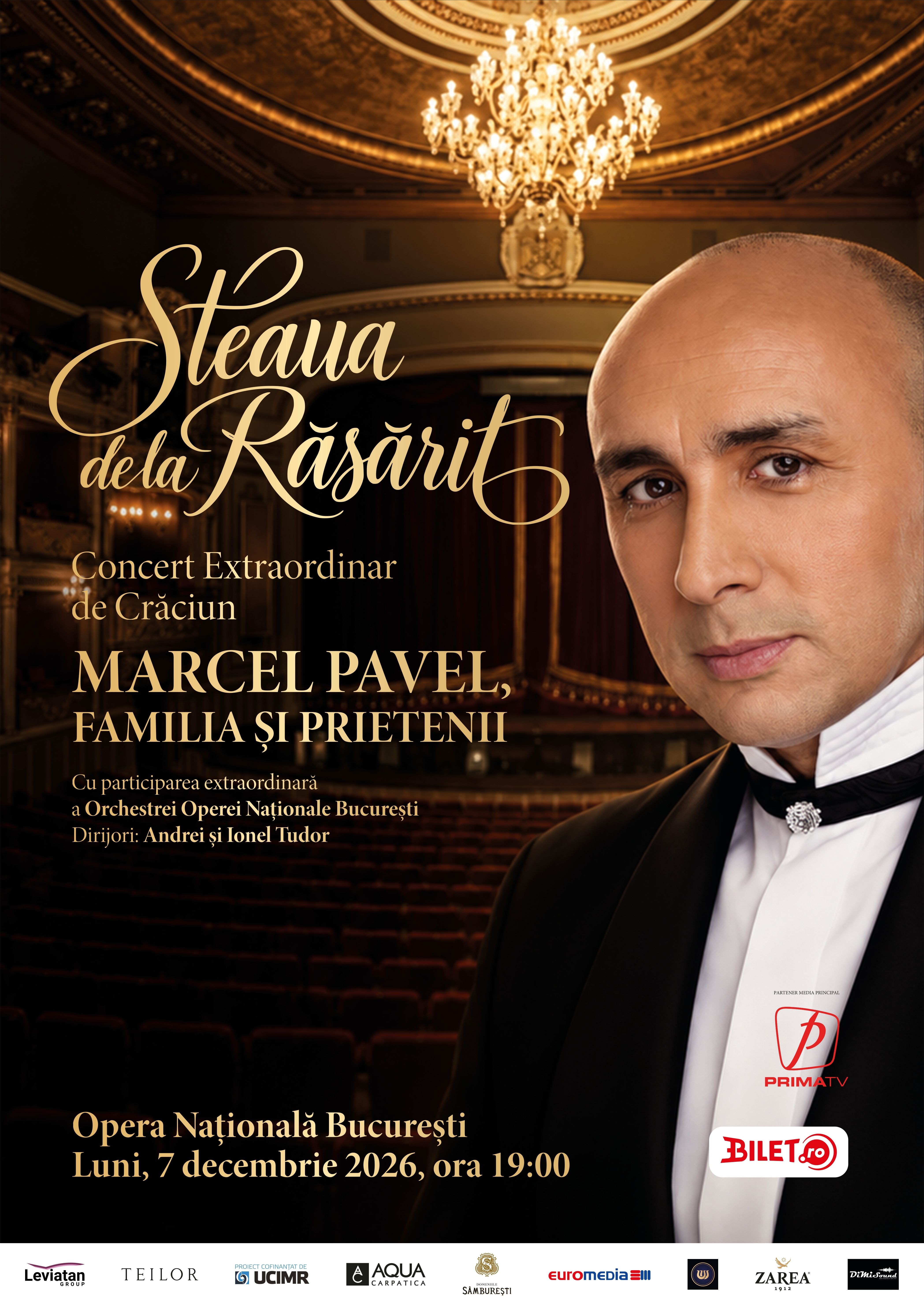 Concert Extraordinar de Crăciun – Marcel Pavel, Familia și Prietenii