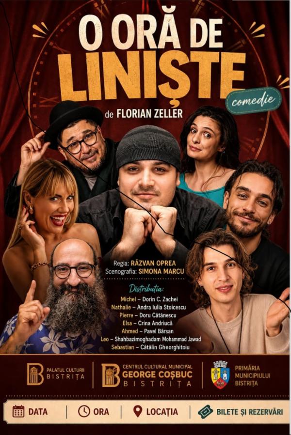 O ORĂ DE LINIȘTE de Florian Zeller Sala Luceafărul