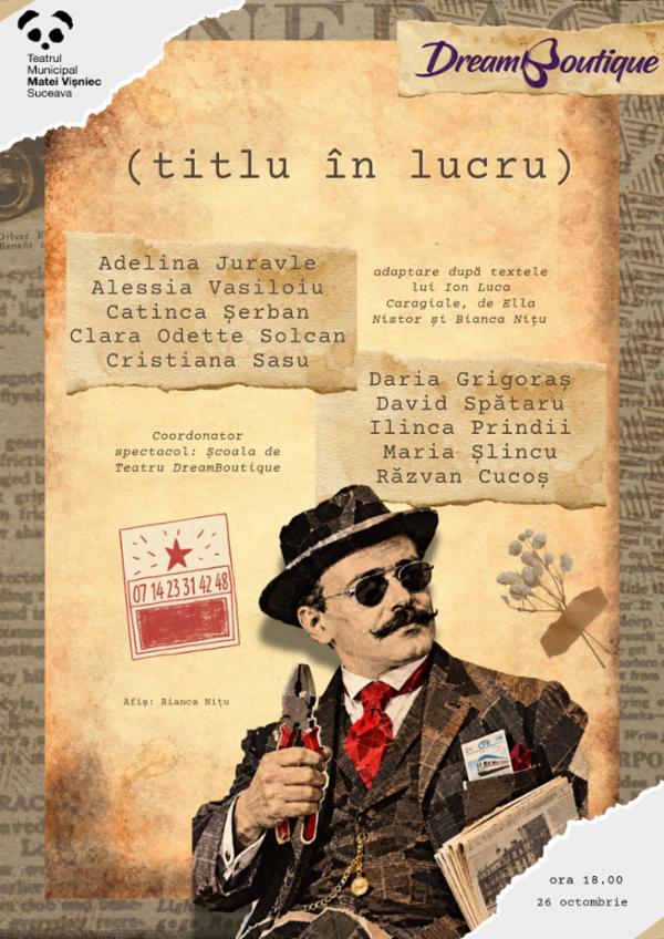 titlu în lucru Teatrul Municipal "Matei Vișniec"